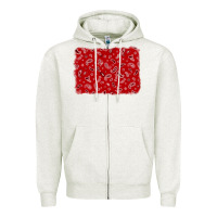 Oatmeal Heather bandana background Zipper Hoodie - AdoDesignShop