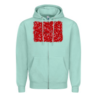 Seafoam bandana background Zipper Hoodie - AdoDesignShop