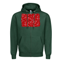 Sports Green bandana background Zipper Hoodie - AdoDesignShop