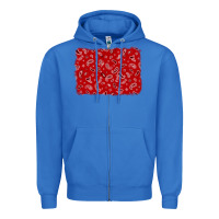True Royal bandana background Zipper Hoodie - AdoDesignShop