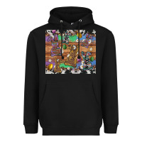 Black easter bunny egg cowhide leopard Heavyweight Hoodie - Artiststas