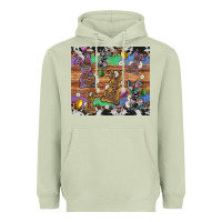 Matcha easter bunny egg cowhide leopard Heavyweight Hoodie - Artiststas