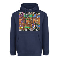 Navy easter bunny egg cowhide leopard Heavyweight Hoodie - Artiststas