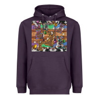 Plum easter bunny egg cowhide leopard Heavyweight Hoodie - Artiststas