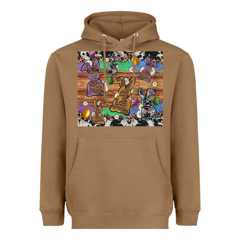 Easter Bunny Egg Cowhide Leopard Heavyweight Hoodie by Artiststas | Teevron
