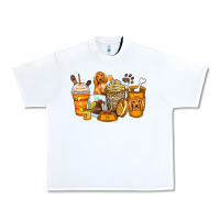 White cocker spaniel coffee cups Urban Heavy Tee - Zillion Design Studio