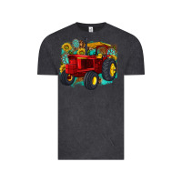 Vintage Black western tractor Vintage Tee - texasbilliewilder