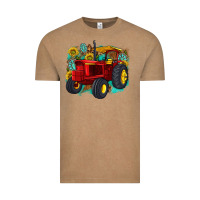 Vintage Coffee western tractor Vintage Tee - texasbilliewilder