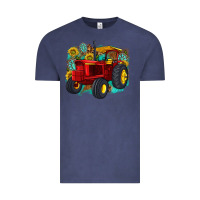 Vintage Denim western tractor Vintage Tee - texasbilliewilder