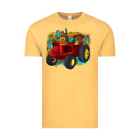 Vintage Mustard western tractor Vintage Tee - texasbilliewilder