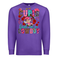 Purple cupid find me a cowboy Premium Sweatshirt - NancyCooperArtShop
