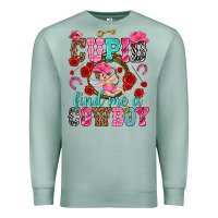 Seafoam cupid find me a cowboy Premium Sweatshirt - NancyCooperArtShop