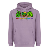 Lavender peace love st patty's day Heavyweight Hoodie - Artiststas