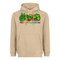 Mushroom peace love st patty's day Heavyweight Hoodie - Artiststas