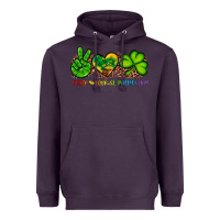 Peace Love St Patty's Day Heavyweight Hoodie | Teevron