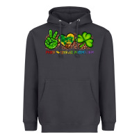 Smoke peace love st patty's day Heavyweight Hoodie - Artiststas