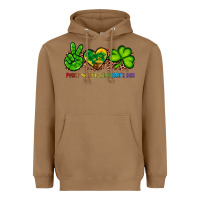 Toasted Coconut peace love st patty's day Heavyweight Hoodie - Artiststas