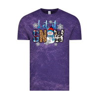 Cloud Purple let it snow Vintage Tee - Zillion Design Studio