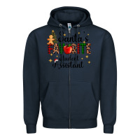 Navy santa's favorite student assistant Zipper Hoodie - AdoDesignShop
