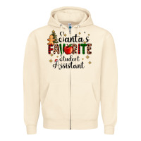 Sandshell santa's favorite student assistant Zipper Hoodie - AdoDesignShop