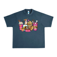 Midnight Navy Chihuahua coffee cups Urban Heavy Tee - Zillion Design Studio