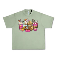 Oil Green Chihuahua coffee cups Urban Heavy Tee - Zillion Design Studio