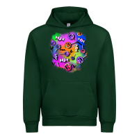 Forest Green halloween candy patches 1 Urban Hoodie - BundleAndBundleShop