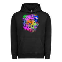 Pigment Black halloween candy patches 1 Urban Hoodie - BundleAndBundleShop