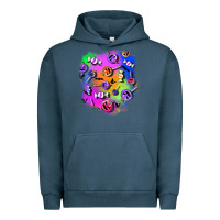 Pigment Midnight Navy halloween candy patches 1 Urban Hoodie - BundleAndBundleShop