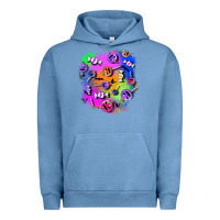 Pigment Pebble Blue halloween candy patches 1 Urban Hoodie - BundleAndBundleShop