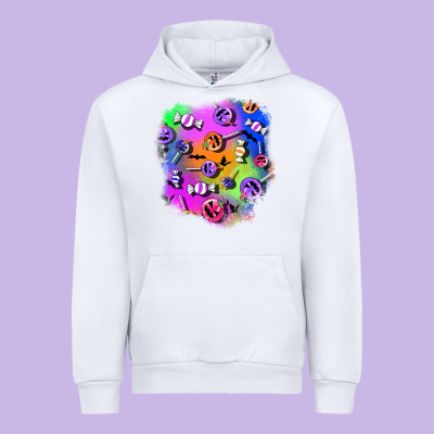 Halloween Candy Patches 1 Urban Hoodie Designed By Bundleandbundleshop