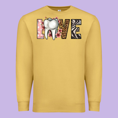 Love Dentist Life Premium Sweatshirt Designed By Jasminsmagicworld