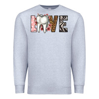 Heather Grey love dentist life Premium Sweatshirt - Jasminsmagicworld