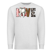 Oatmeal Heather love dentist life Premium Sweatshirt - Jasminsmagicworld