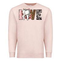 Pale Pink love dentist life Premium Sweatshirt - Jasminsmagicworld