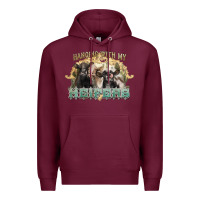 Burgundy hanging with my heifers Premium Hoodie - NancyCooperArtShop