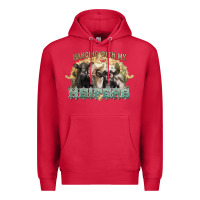 Cardinal hanging with my heifers Premium Hoodie - NancyCooperArtShop