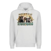 Dove Grey hanging with my heifers Premium Hoodie - NancyCooperArtShop