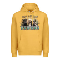 Mustard hanging with my heifers Premium Hoodie - NancyCooperArtShop