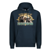 Navy hanging with my heifers Premium Hoodie - NancyCooperArtShop