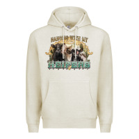 Oatmeal Heather hanging with my heifers Premium Hoodie - NancyCooperArtShop