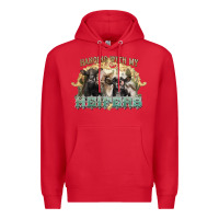 Red hanging with my heifers Premium Hoodie - NancyCooperArtShop