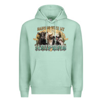 Seafoam hanging with my heifers Premium Hoodie - NancyCooperArtShop