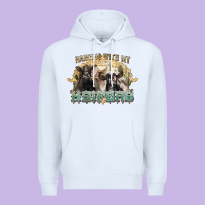Hanging With My Heifers Premium Hoodie Designed By Nancycooperartshop