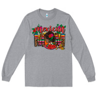 Heather Grey mexican mom Long Sleeve Tee - CTS Tumbler Store