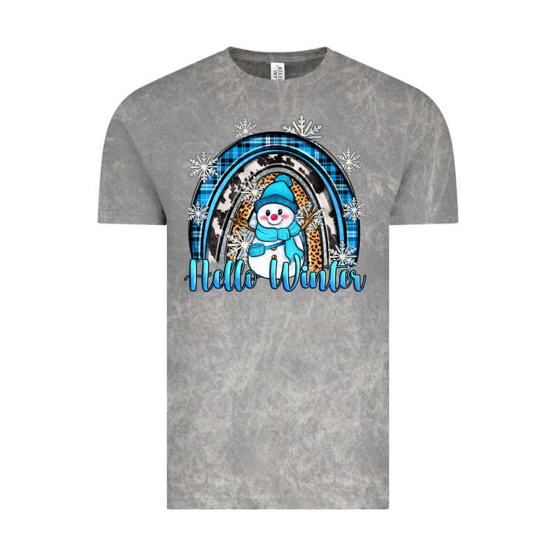 Hello Winter Rainbow Vintage Tee by Zillion Design Studio | Teevron