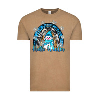 Vintage Coffee hello winter rainbow Vintage Tee - Zillion Design Studio