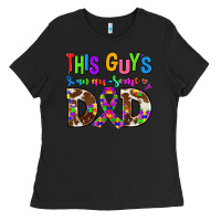 Black this guys an ausome dad Ladies Tee - AdoDesignShop
