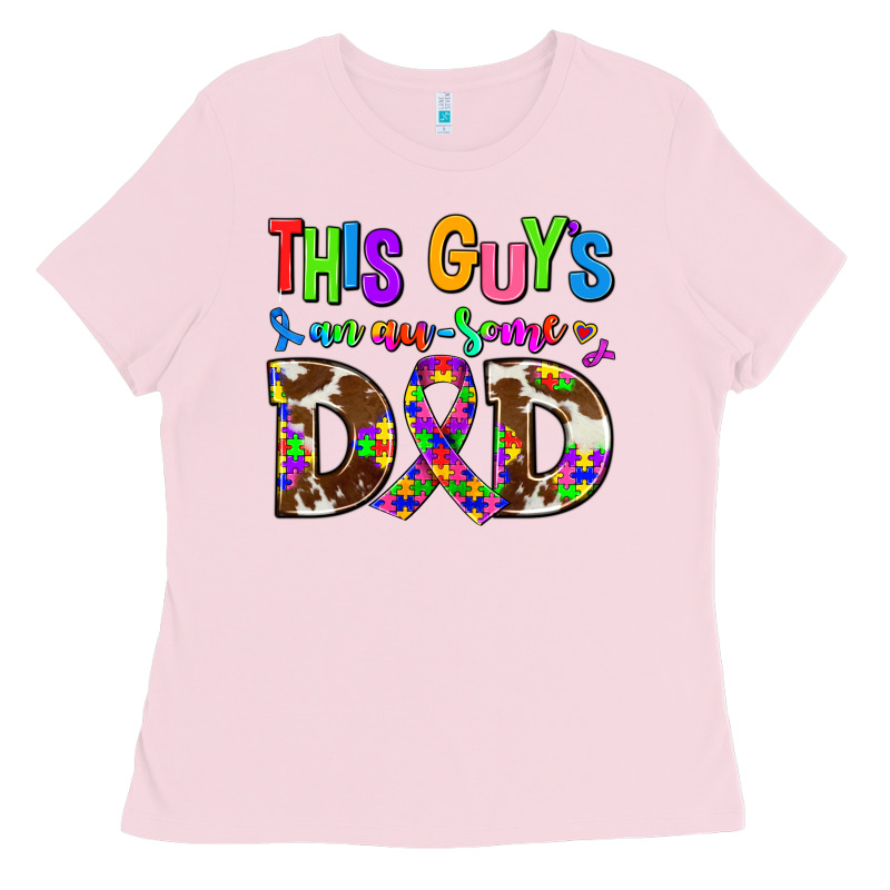 This Guys An Ausome Dad Ladies Tee by AdoDesignShop | Teevron
