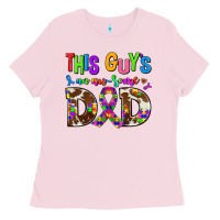 Bubblegum Pink this guys an ausome dad Ladies Tee - AdoDesignShop
